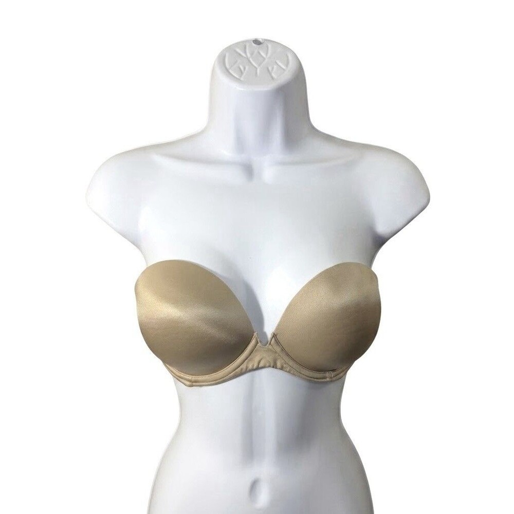 Victoria’s Secret Very Sexy Strapless Push Up Underwire Bra Beige 36B
